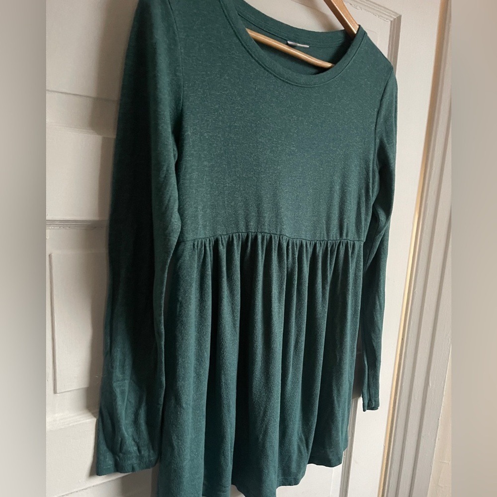 Old Navy Maternity Dark Teal Green Soft Thin Fleece-like Top Size Small